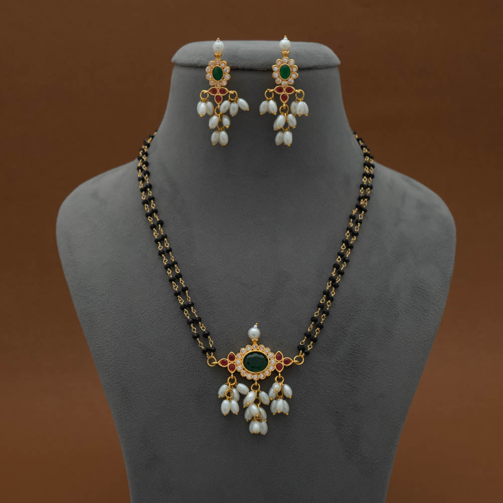 KH101635 - Double layer Necklace Earrings set