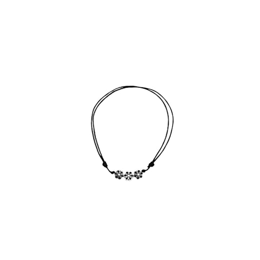 Aster Flower Charm Anklet