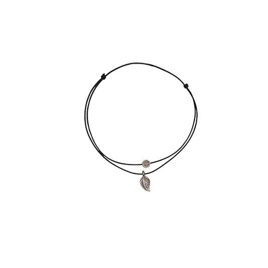 Flower & Leaf Anklet