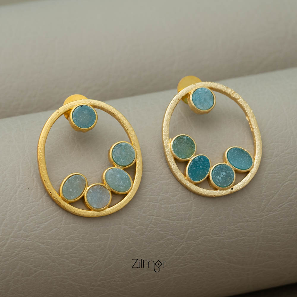 NA100976 - Druzy Stone Earrings (color option)