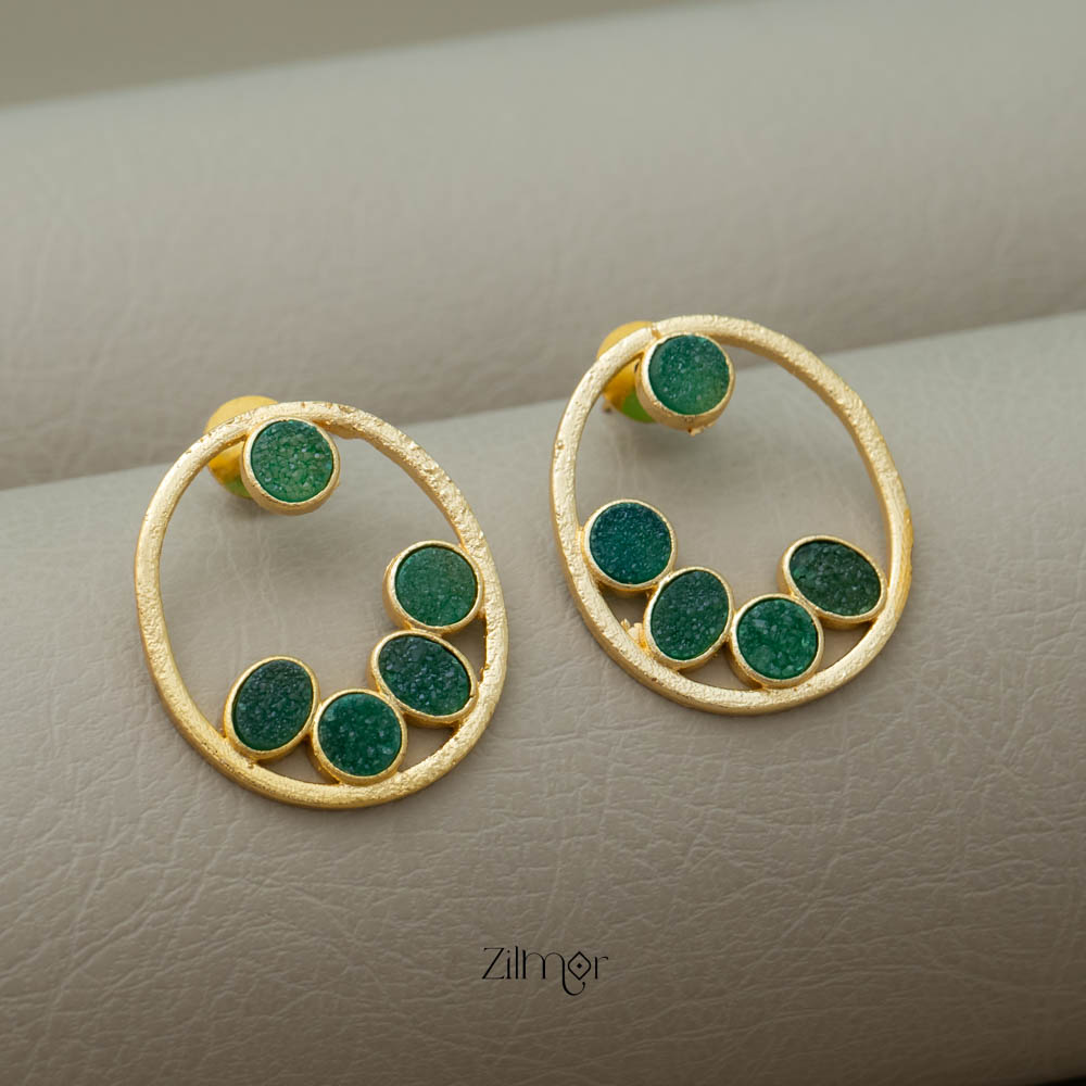 NA100976 - Druzy Stone Earrings (color option)