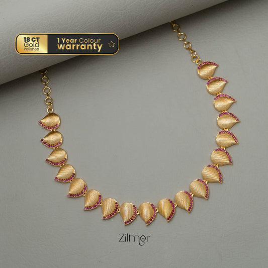 AG101809 -  Gold-plated AD Stone Necklace