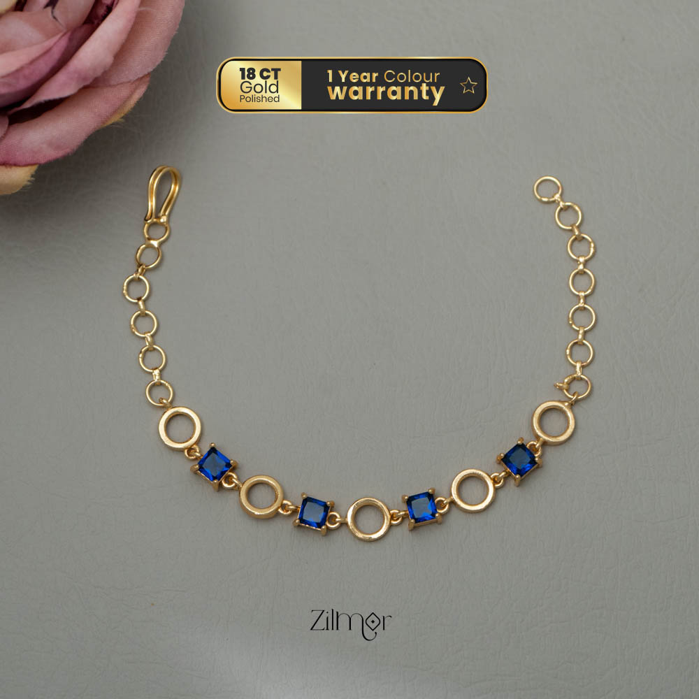 AG101803 - Gold Toned AD Stone Bracelet