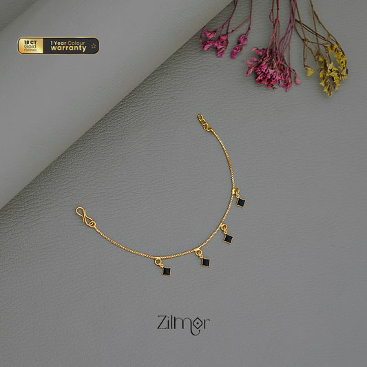 TR101711 - Gold Toned Stone Bracelet