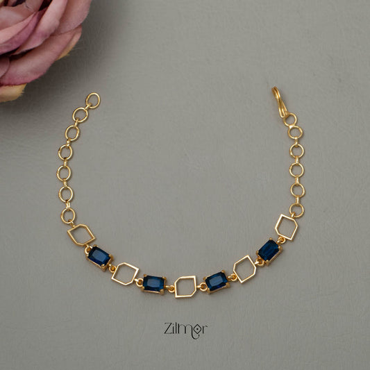 AG101802 - Gold Toned AD Stone Bracelet