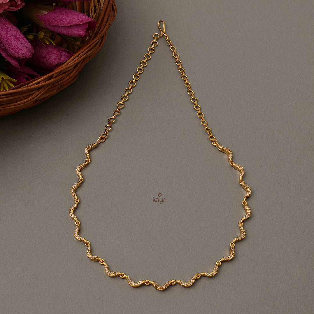 PP101107 - Gold Tone AD Necklace