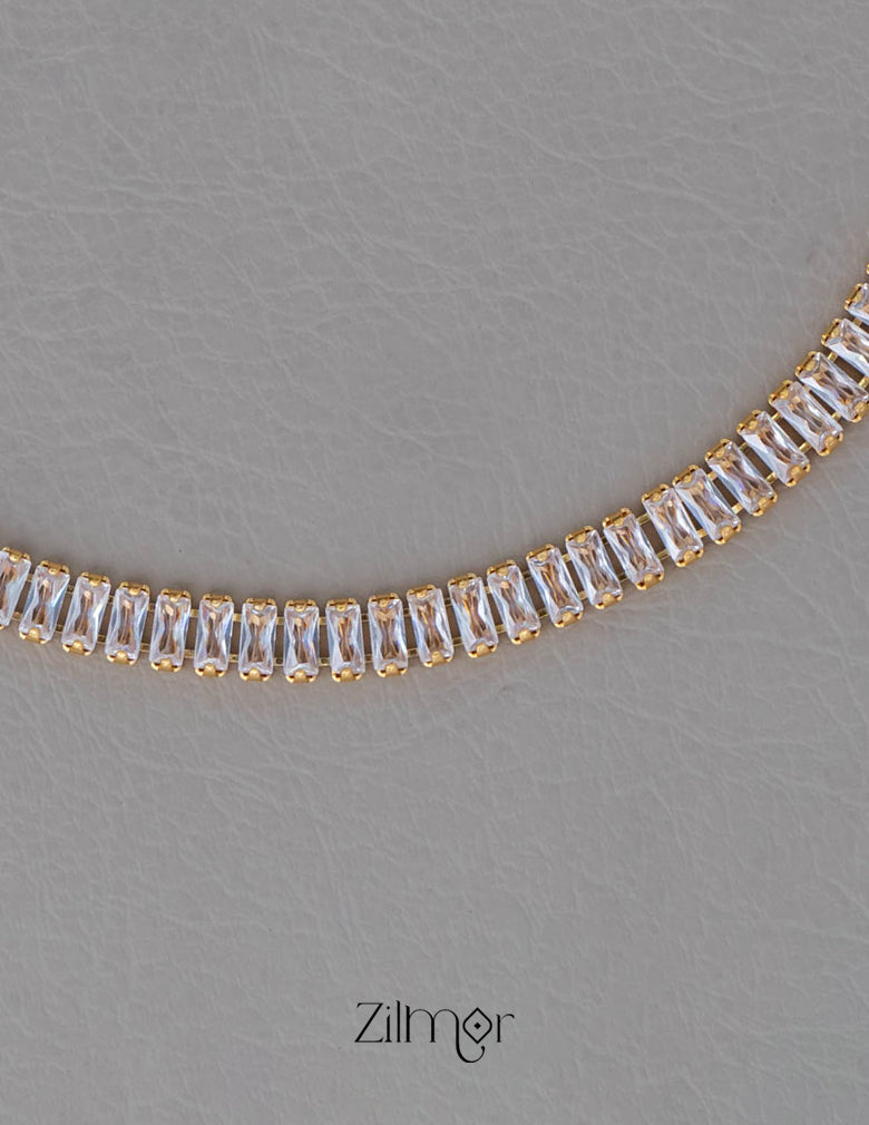 KY101955 - Anti tarnish tennis Necklace 3-Zilmor