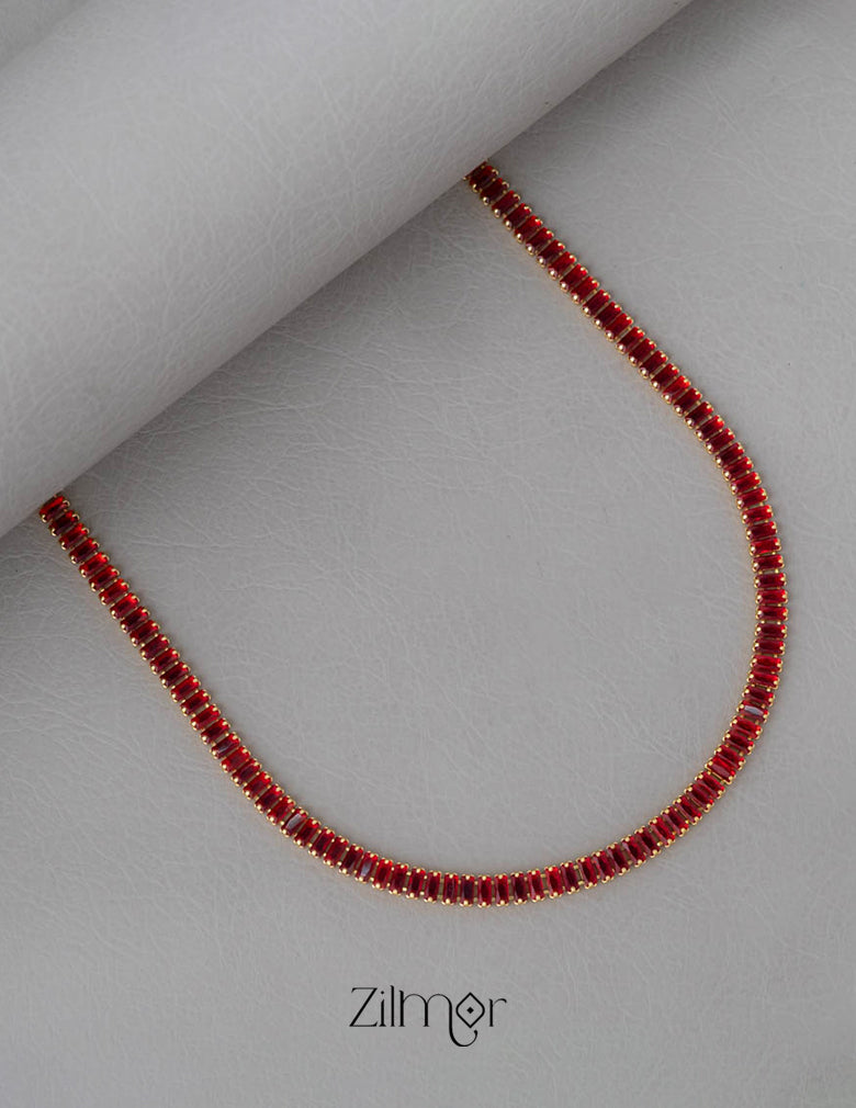 KY101955 - Anti tarnish tennis Necklace 4-Zilmor