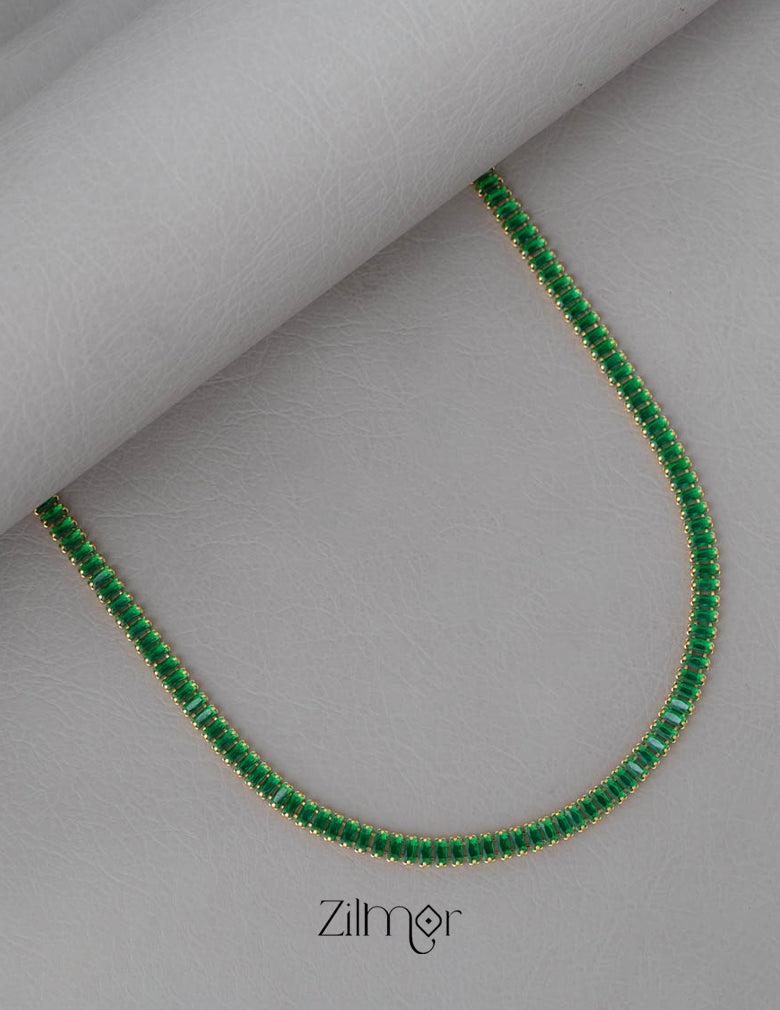 KY101955 - Anti tarnish tennis Necklace 5-Zilmor