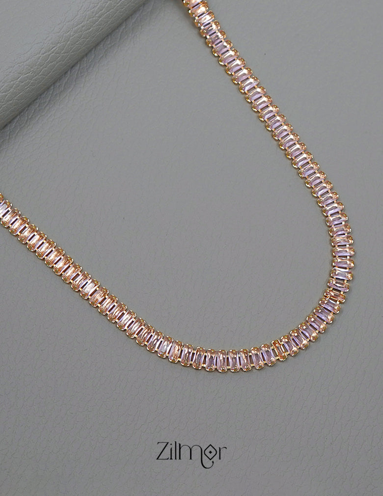 KY101955 - Anti tarnish tennis Necklace 7-Zilmor