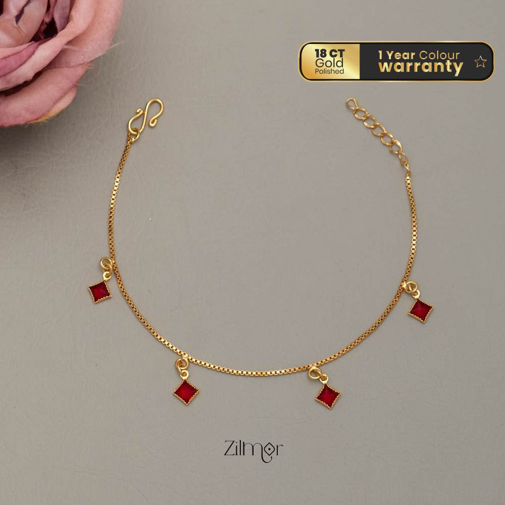 TR101711 - Gold Toned Stone Bracelet