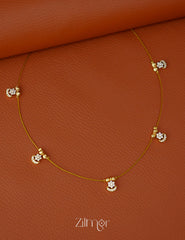 SN1011710 - AD Stone Pendant Hanging Invisible Chain Necklace 1-Zilmor