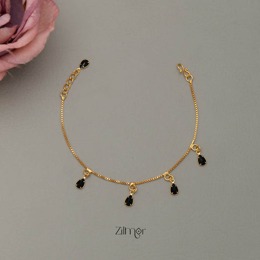 TR101710 - Gold Toned Stone Bracelet