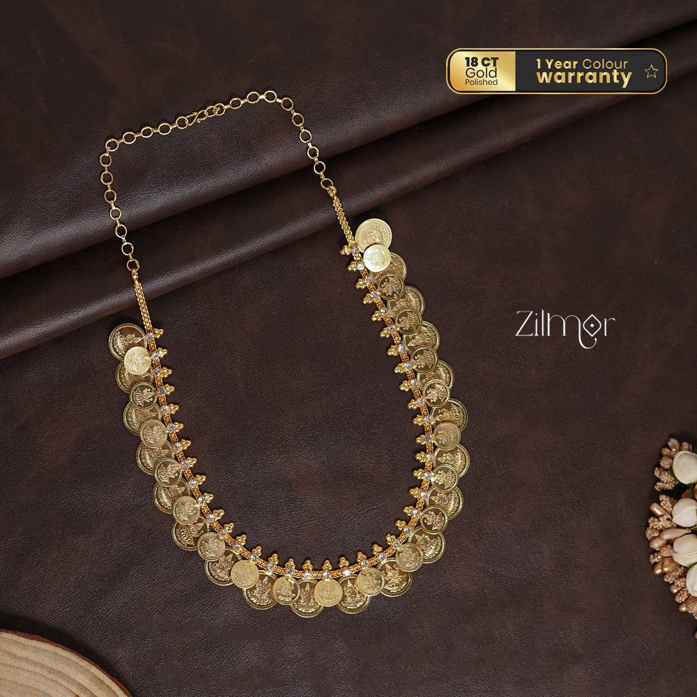 PP101933-  Goldtone Lakshmi Kaashu Necklace