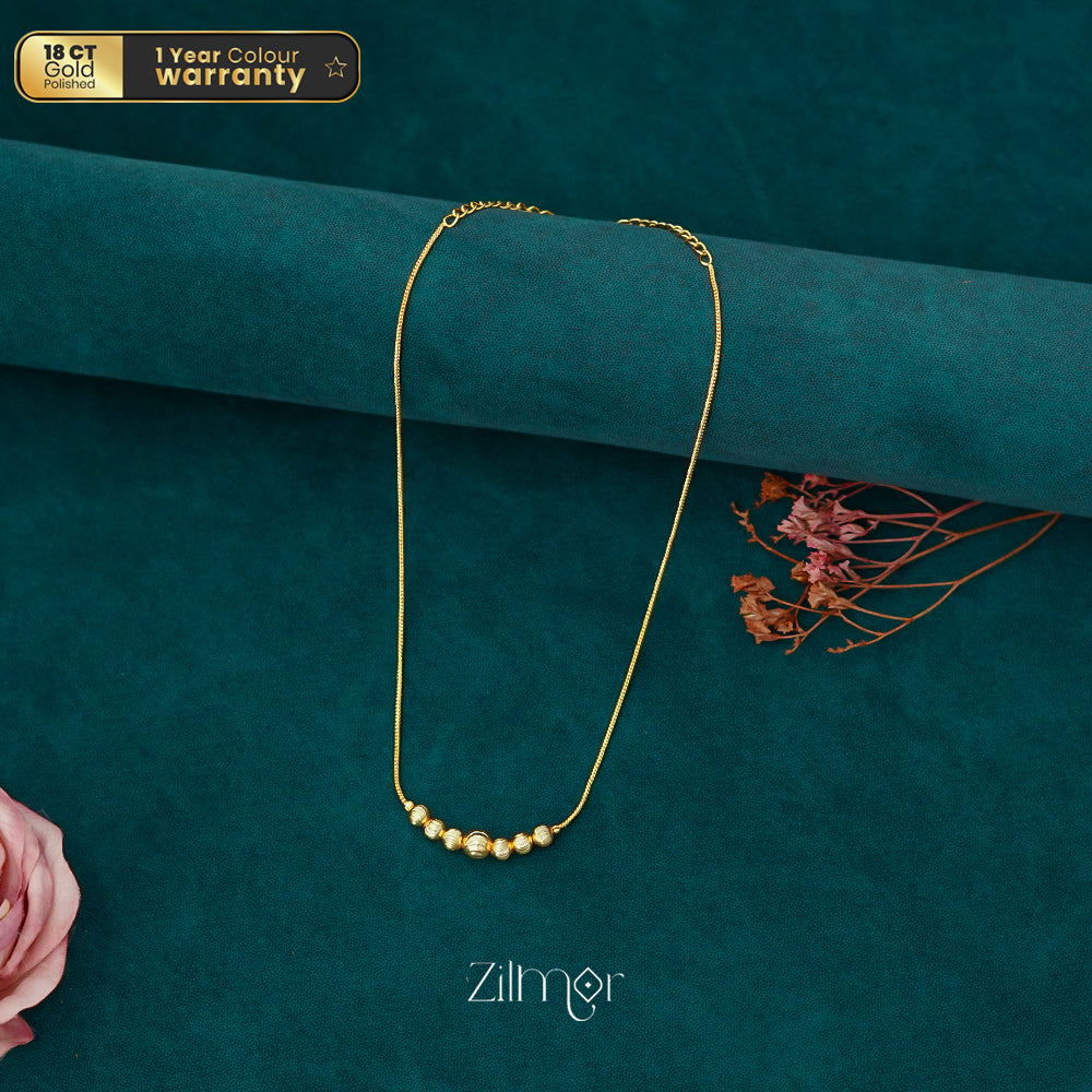 TR1011350 - Gold Plated  Simple Necklace