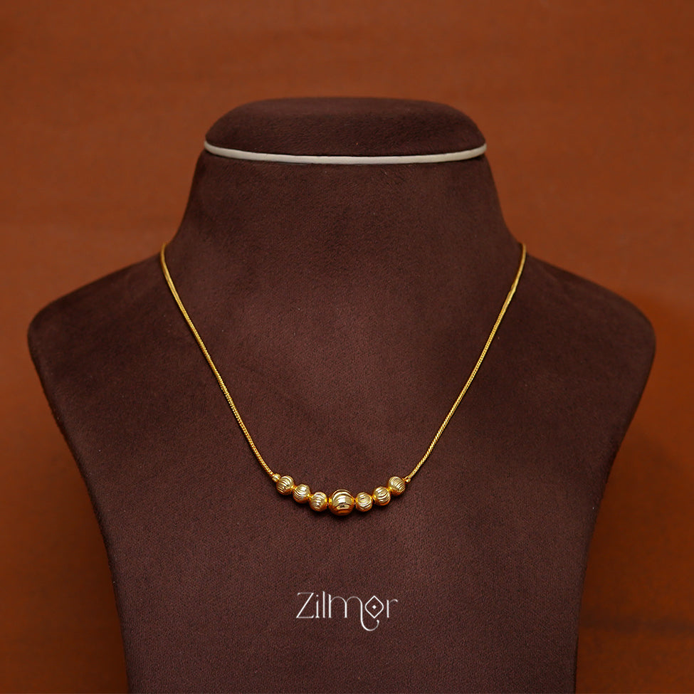 TR1011350 - Gold Plated  Simple Necklace