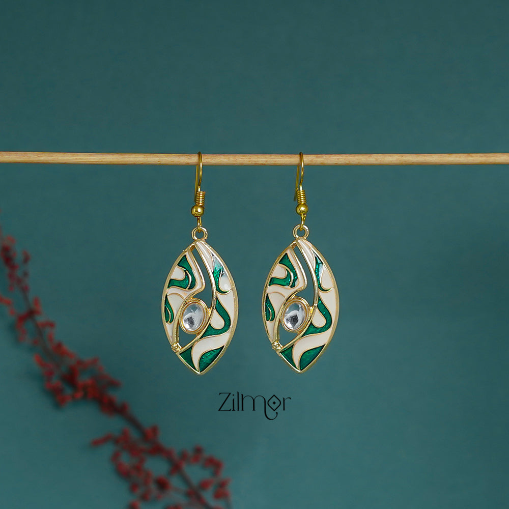 ZI1011293 - Meenakari Evileye Earrings