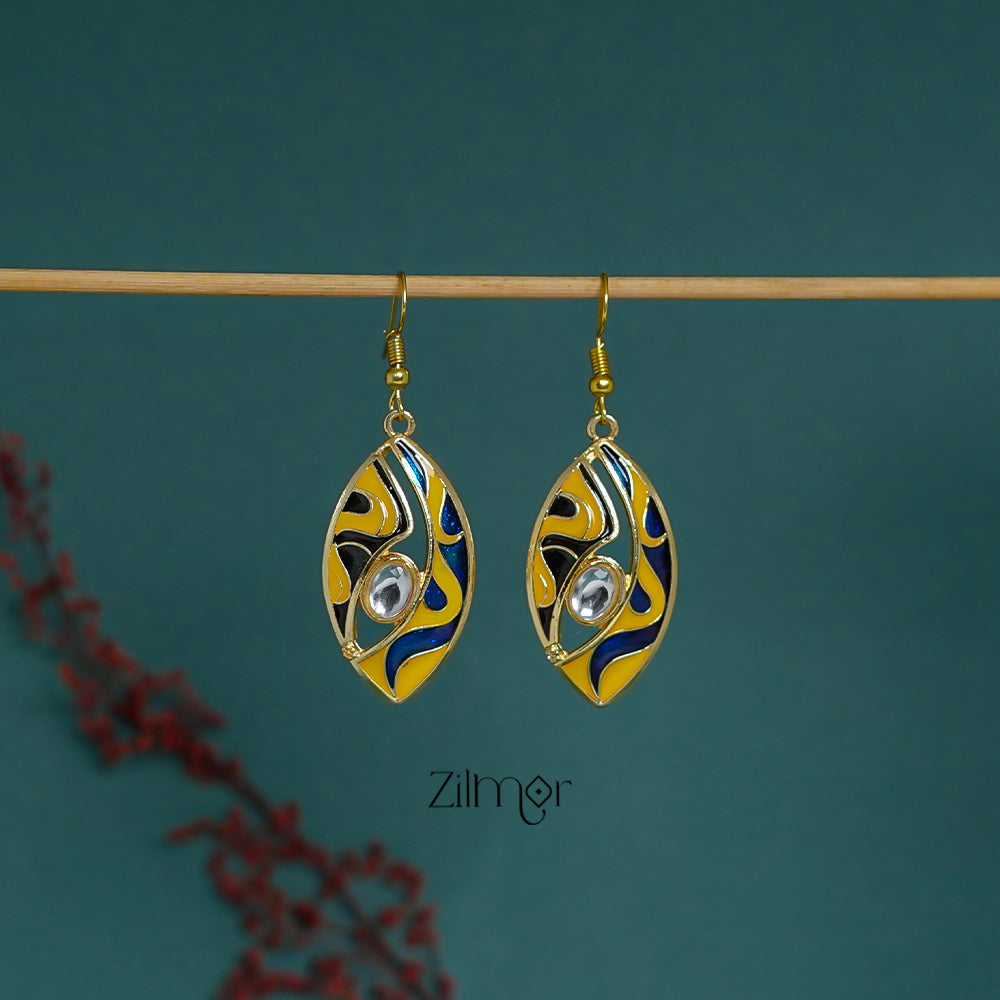 ZI1011293 - Meenakari Evileye Earrings