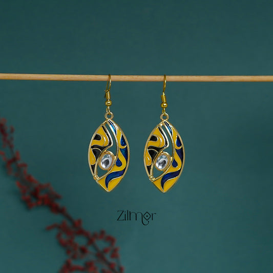 ZI1011293 - Meenakari Evileye Earrings