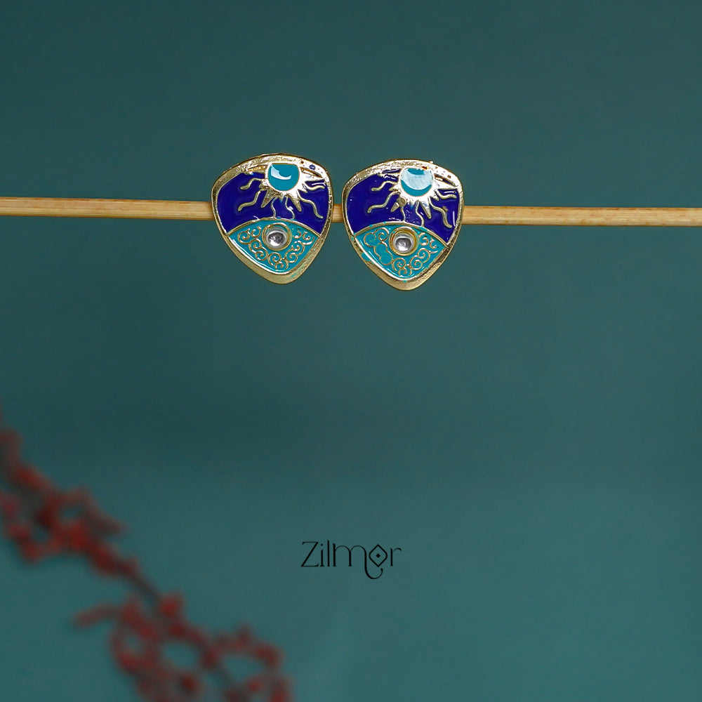 ZI1011289 -  Meenakari Studs Earrings