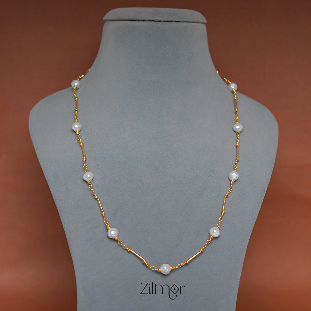 PE1011300 - Fresh Pearl Beads Daily Wear Simple Necklace