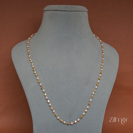 PE1011301 - Pearl Beads Daily Wear Simple Necklace