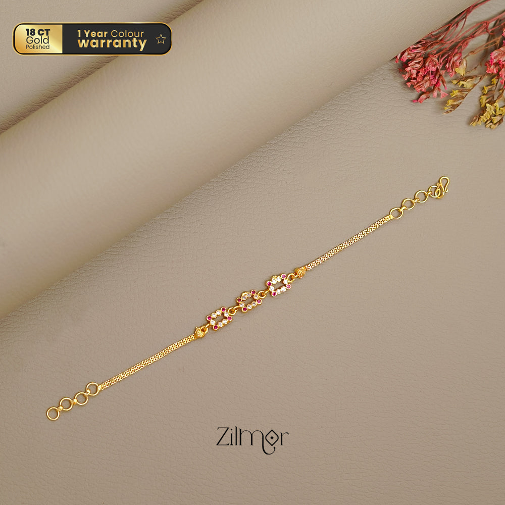 TR1011380 - Gold Toned Stone Bracelet