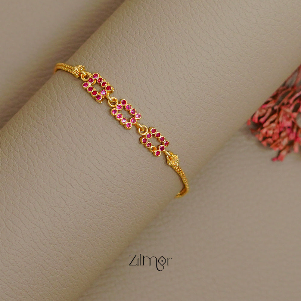 TR1011380 - Gold Toned Stone Bracelet