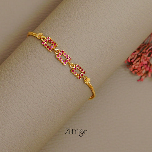 TR1011380 - Gold Toned Stone Bracelet