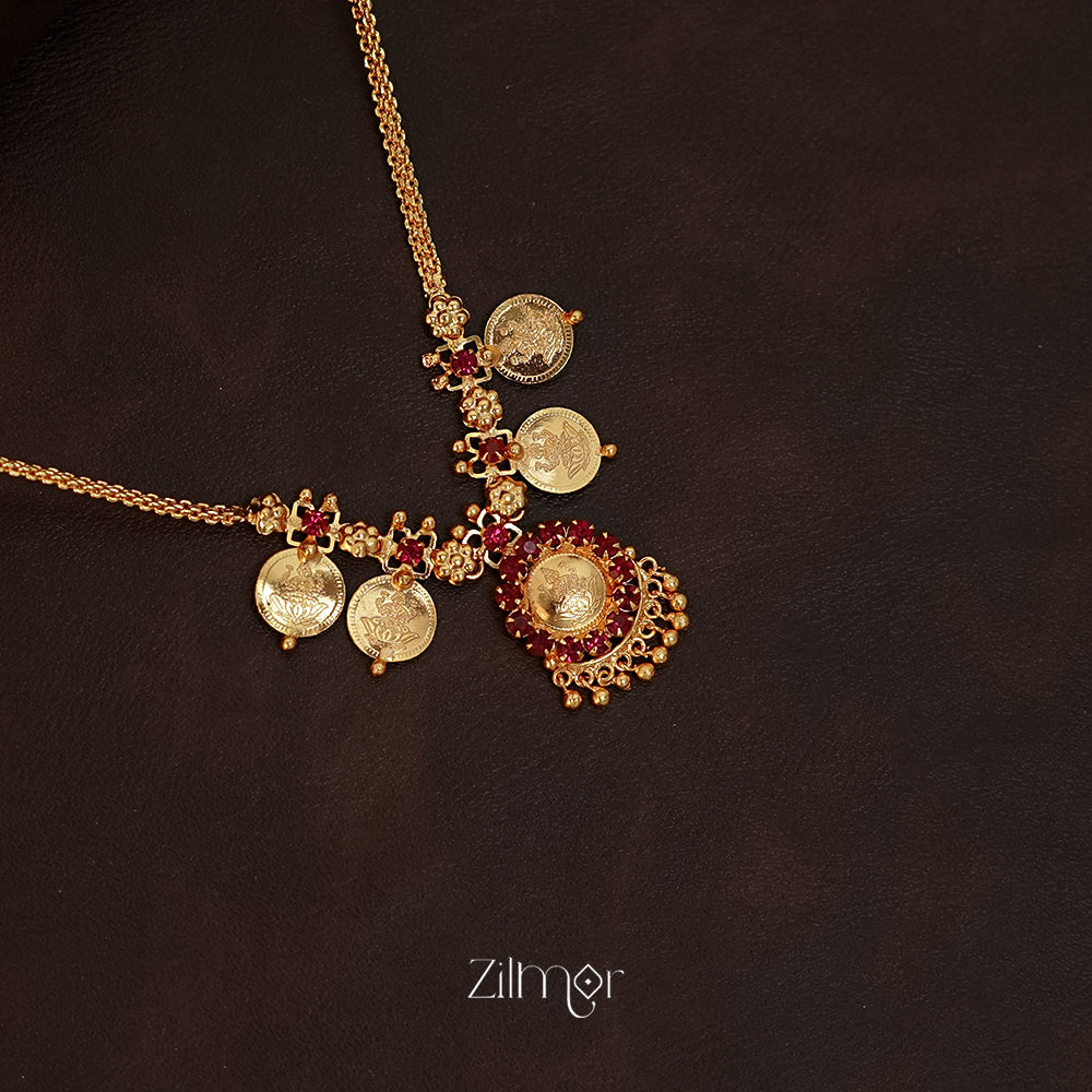 PP1011358 - Gold tone Kashu Lakshmi Necklace