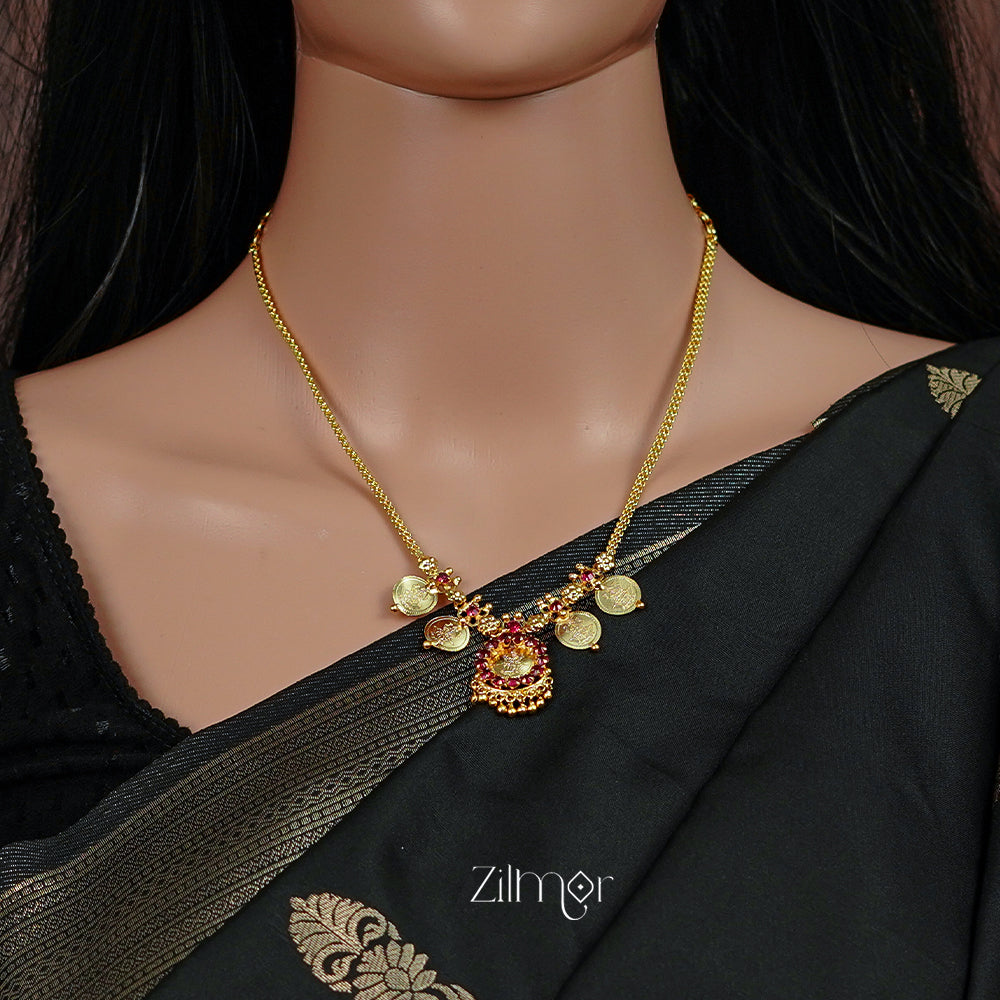 PP1011358 - Gold tone Kashu Lakshmi Necklace