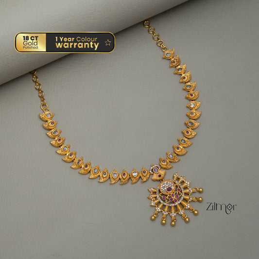 Gold Tone Long Necklace  NG100184