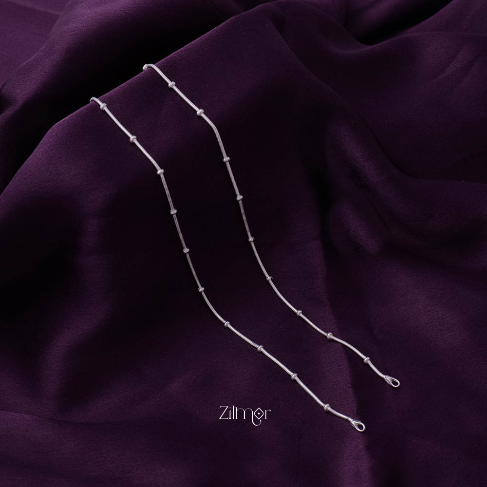 ZM101008 - 925 Silver Pair Anklet