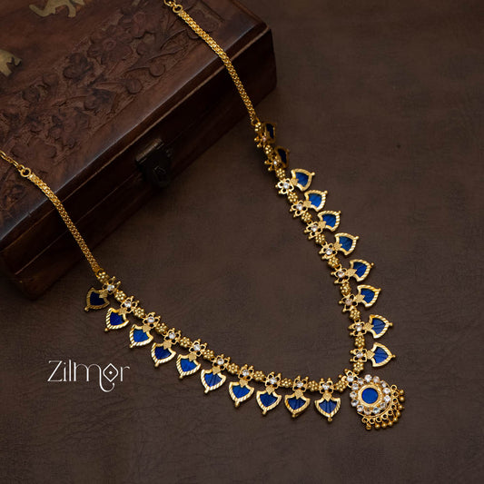 Palakka Long Haram Necklace with Pendant  PP100218