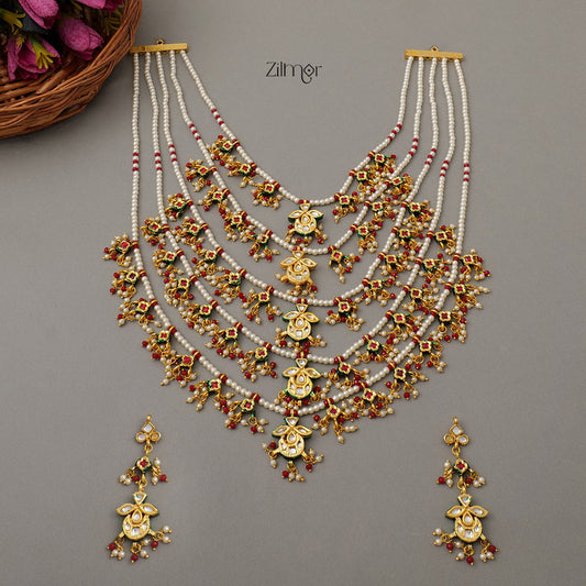 KH101163 - Multilayer Kundan Necklace