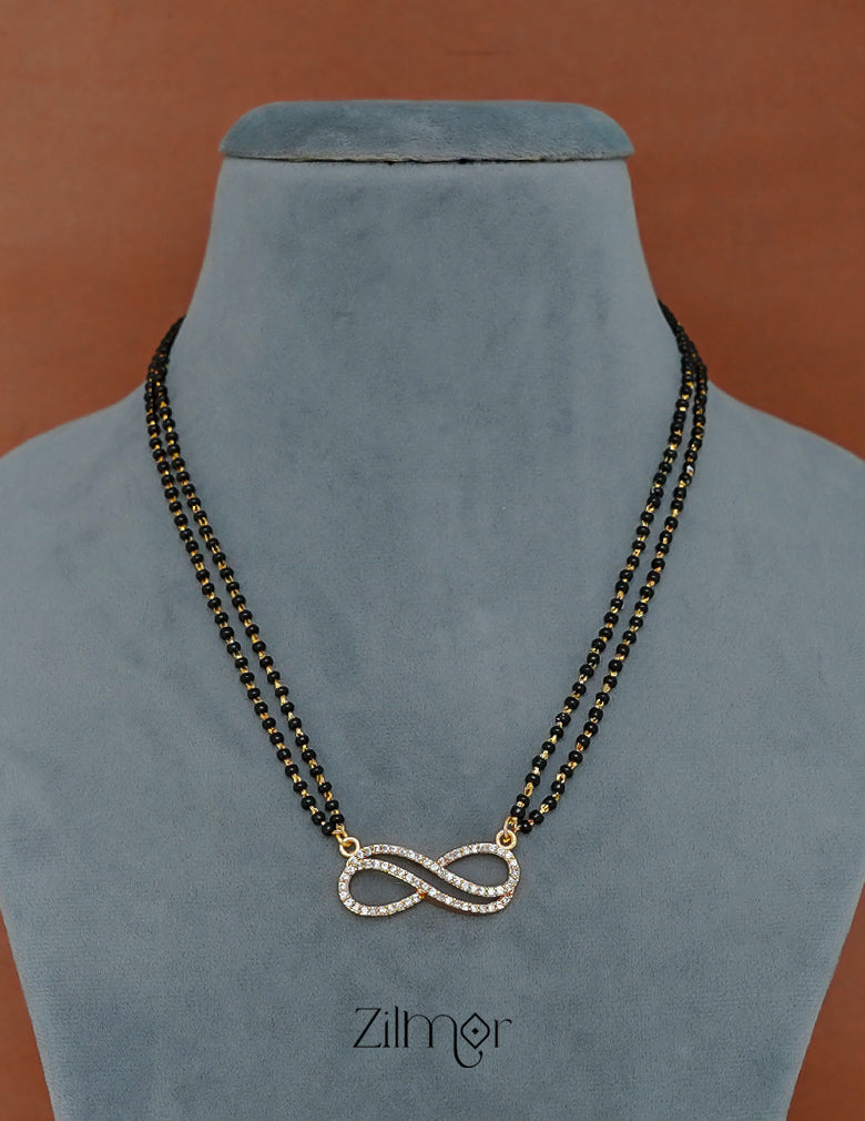 PE1011810 - Gold Plated AD Stone Pendant Traditional Mangalsutra Necklace