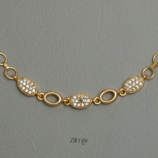 PP101870 - Gold Toned  AD Stone Daily Wear Bracelet