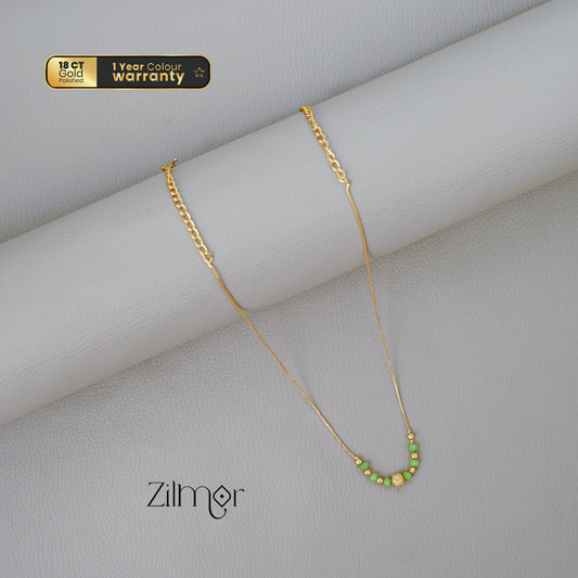 TR101997 - Gold Plated  Simple Necklace