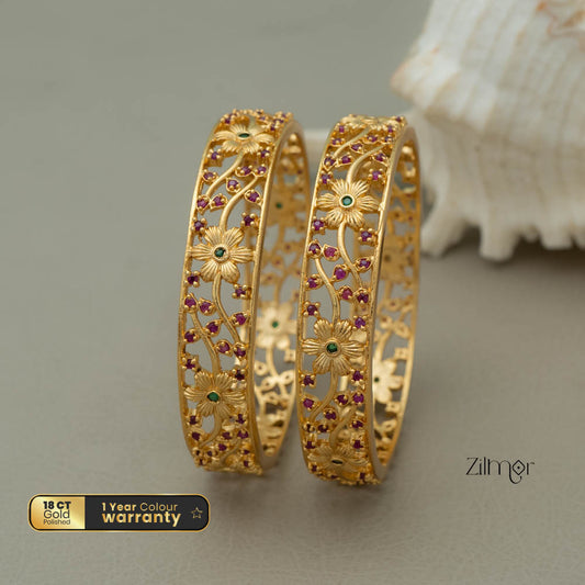 KF101278 - Gold Plated Bangle (pair)