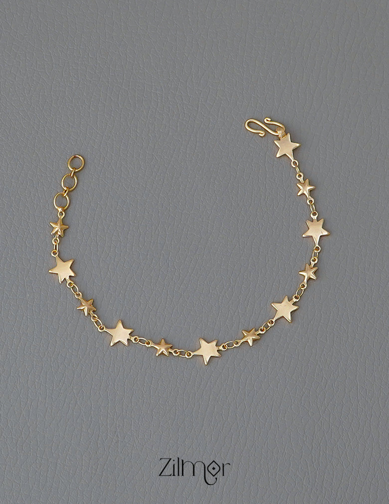 KT1011702- Anti-Tarnish Star Design Bracelet 2-Zilmor