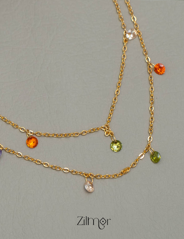 PE101850 - Modern  Gold Plated Necklace 3-Zilmor