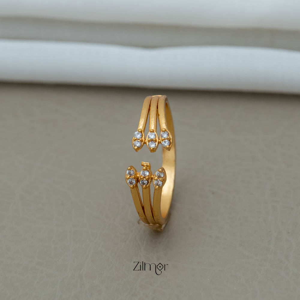 PP101864 - Gold tone AD Ring (Size Adjustable)