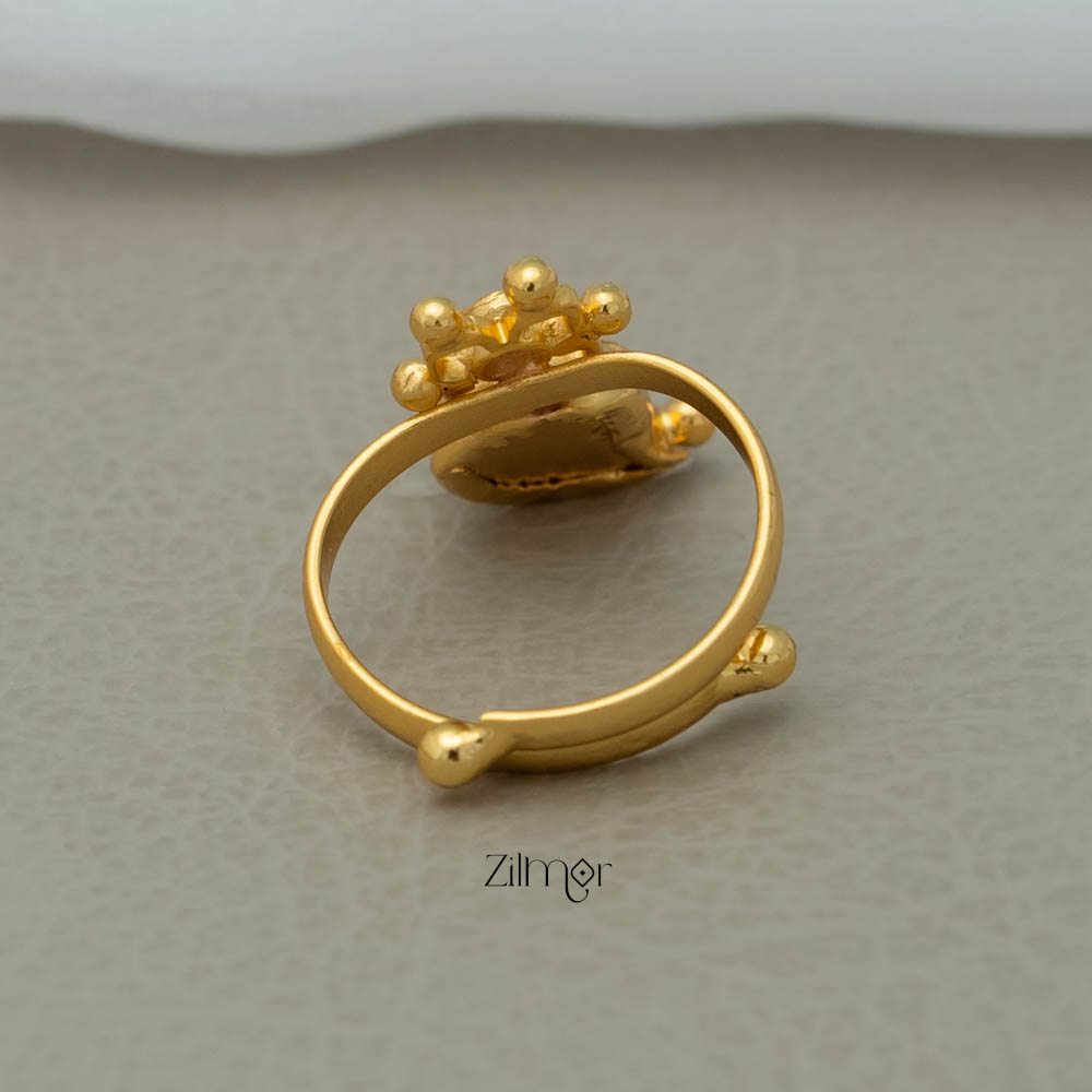 PP101105 - Gold Plated Adjustable Mango Ring – Zilmor