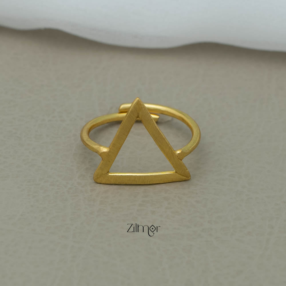 Gold Triangle Adjustable Ring - KC100699