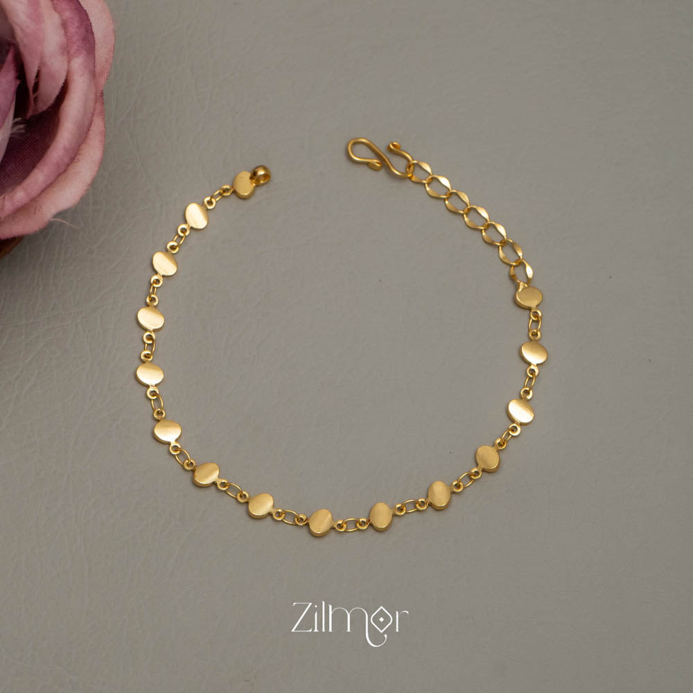 KY101730 - Gold Toned Necklace Bracelet Set