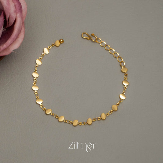 KY101730 - Gold Toned Necklace Bracelet Set