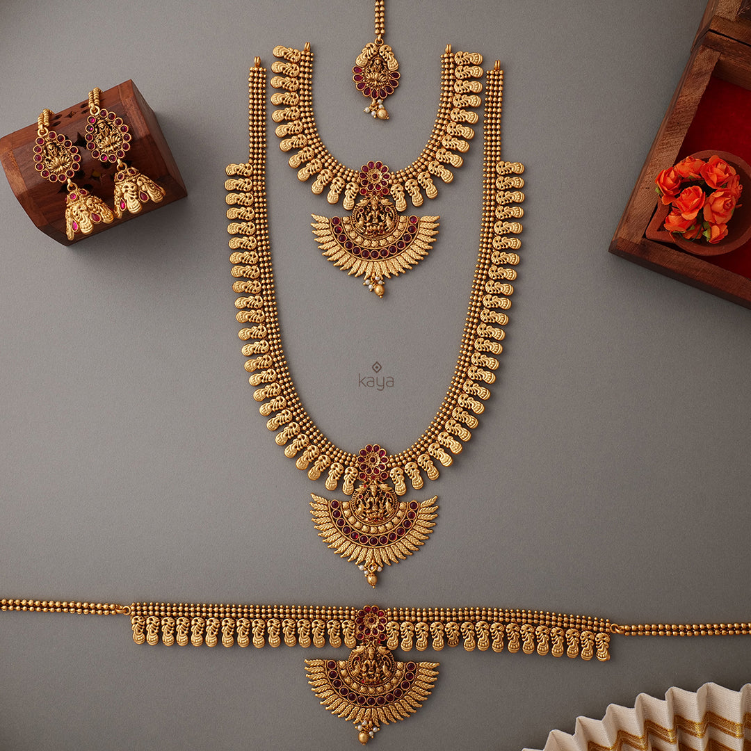 SC100915 - Traditional Bridal Combo Necklace Earring Set