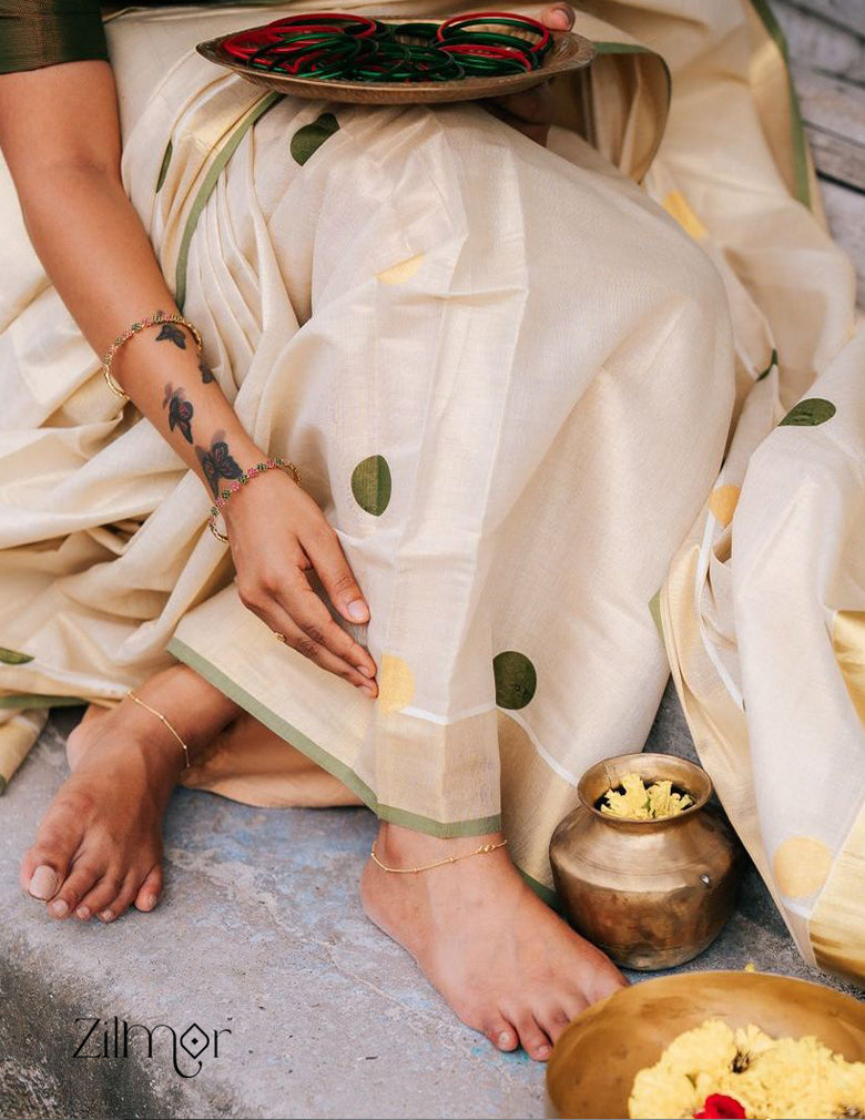 KY101621 - Gold Tone pair Anklet 4-Zilmor