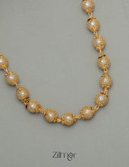 PE101913 - Pearl Stone Simple Necklace 2-Zilmor