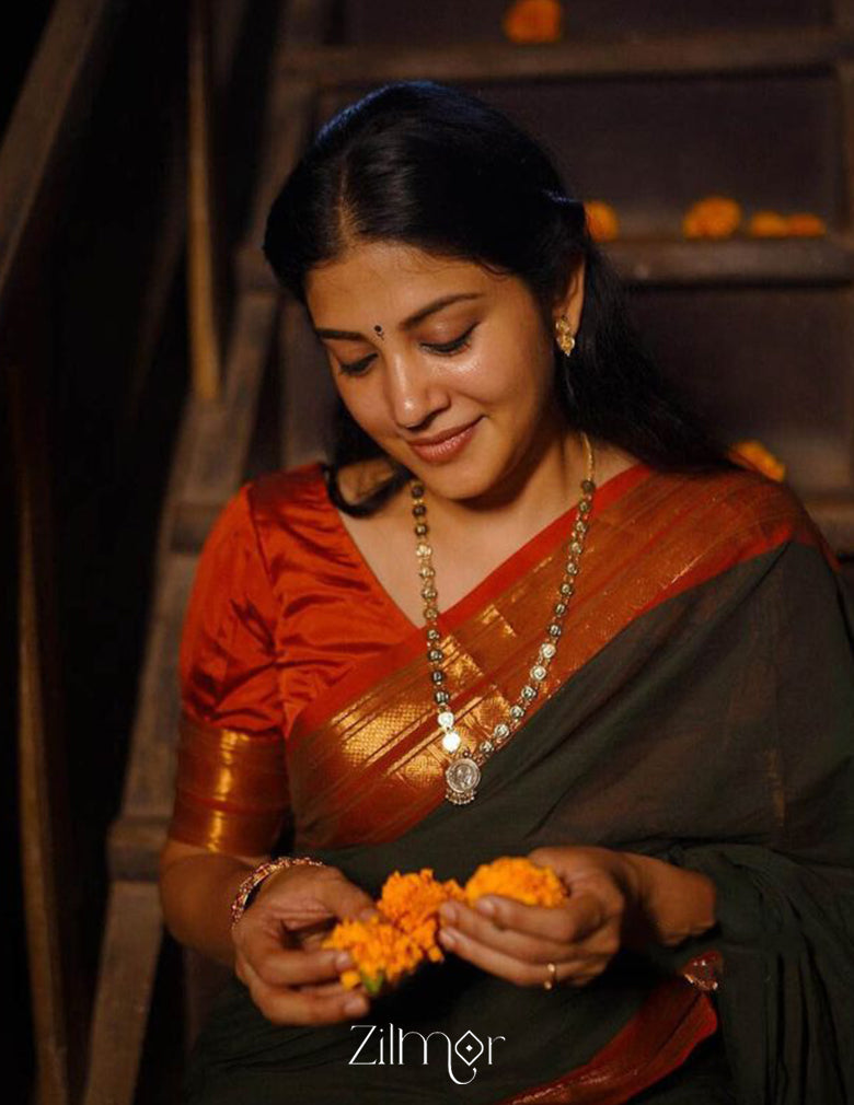 PP101086 - Gold Plated Kaashu coin Long Haram Necklace 2-Zilmor